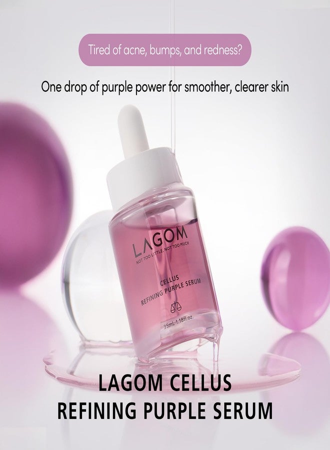 LAGOM Cellus Refining Purple Serum, 10% Azelaic Acid, Ceramide&Panthenol, Herb Extract, Sensitive skin, Redness Soothing, Spot Care, Korean Skincare 1.18 Fl Oz - Image 2
